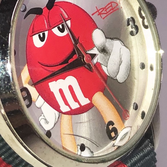 Red M&M Watch - Rare Vintage Unique - Picture 4 of 5